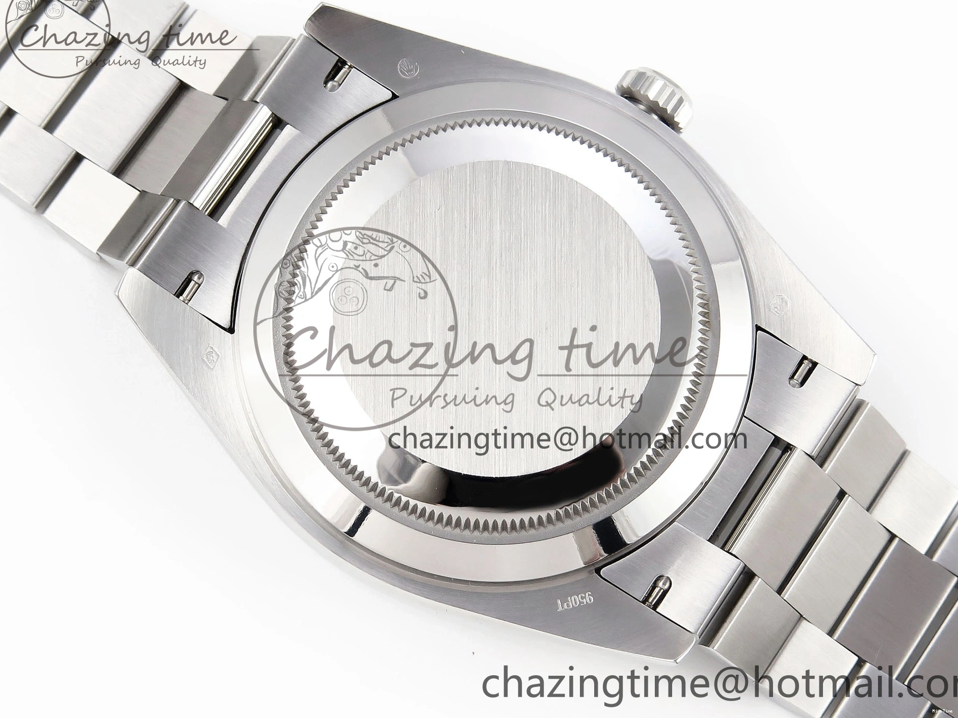 MiroTime 0328 ComfortFit DayDate 40 SS GSF Gain Weight Gray Stick Dial on President Bracelet A 1927